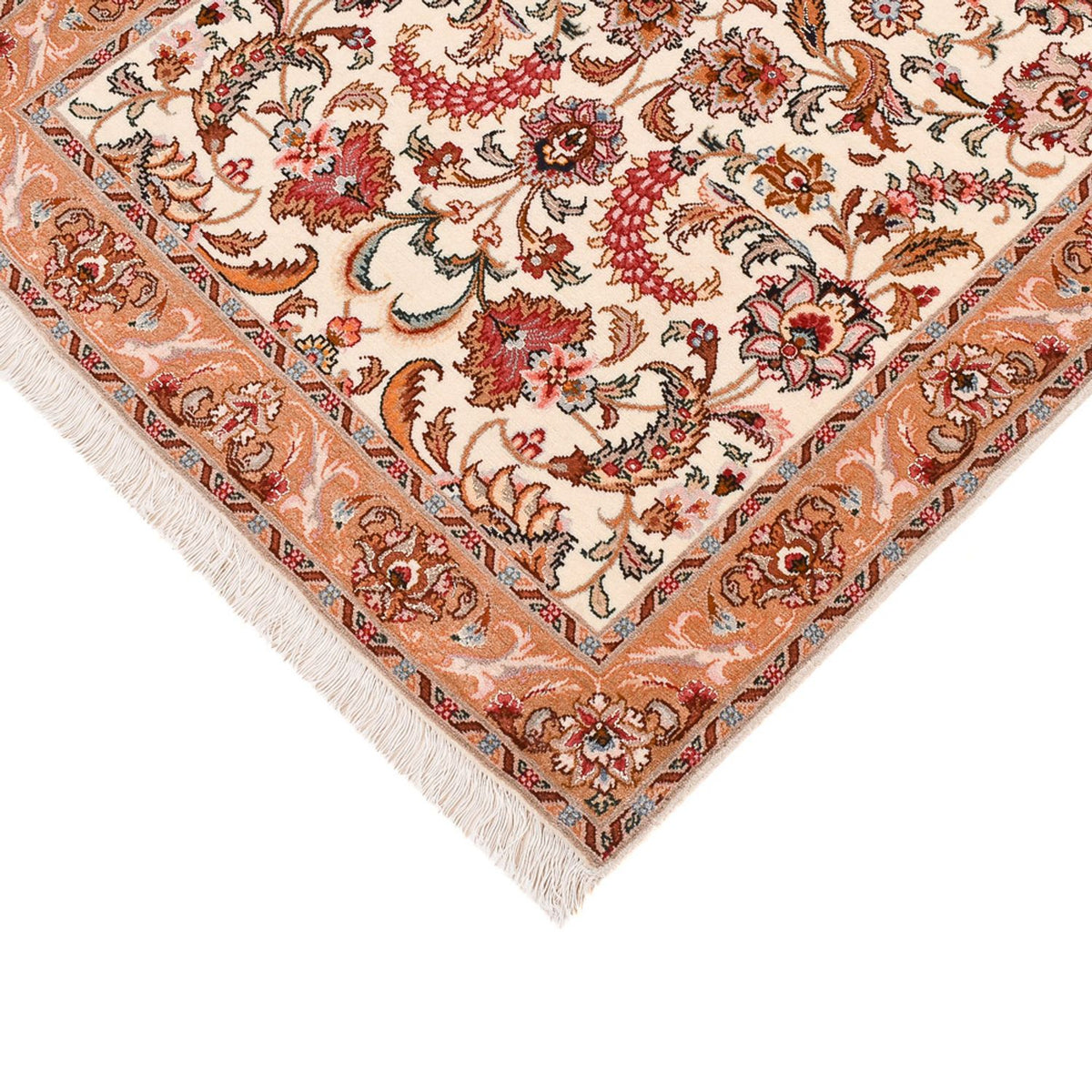 Loper Perzisch tapijt - Tabriz - Premium - 315 x 80 cm - beige