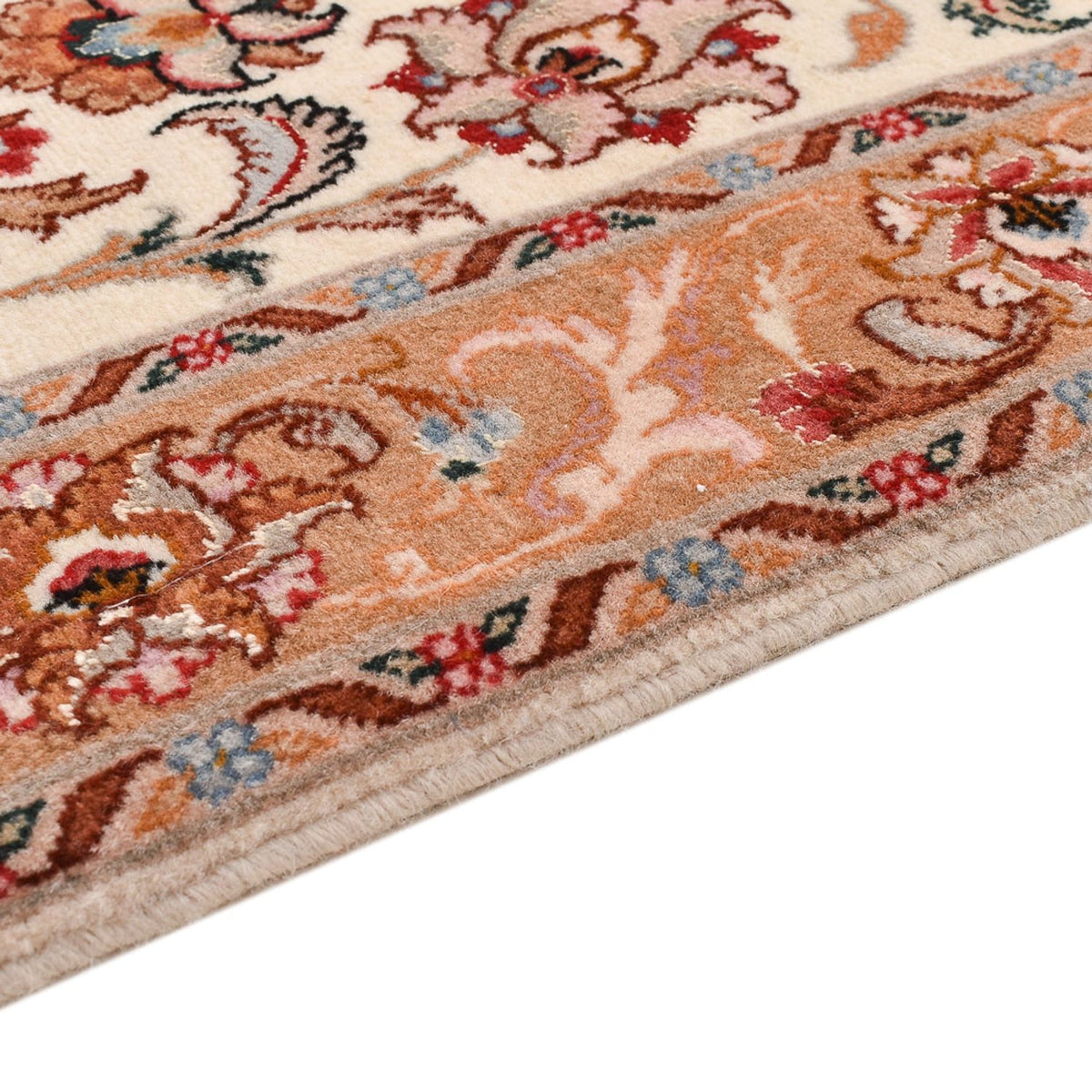 Loper Perzisch tapijt - Tabriz - Premium - 315 x 80 cm - beige