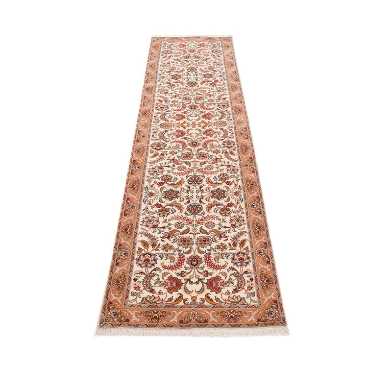 Loper Perzisch tapijt - Tabriz - Premium - 315 x 80 cm - beige