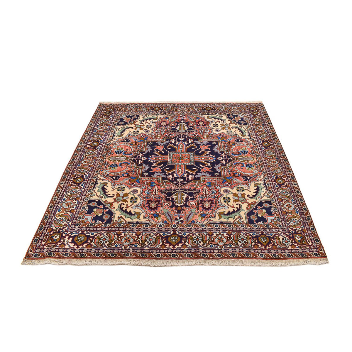 Perzisch Tapijt - Nomadisch vierkant  - 200 x 194 cm - licht rood