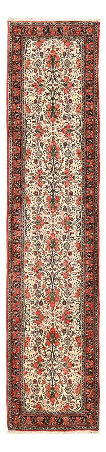 Loper Perzisch tapijt - Bijar - 405 x 95 cm - donker beige