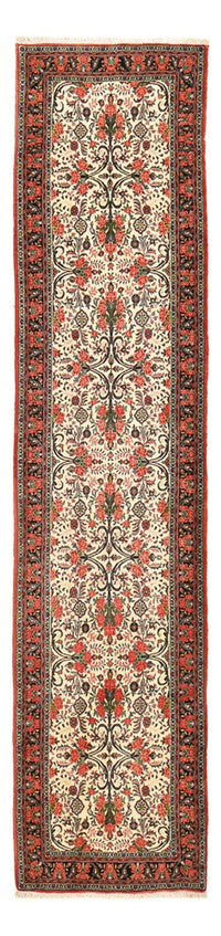 Loper Perzisch tapijt - Bijar - 405 x 95 cm - donker beige