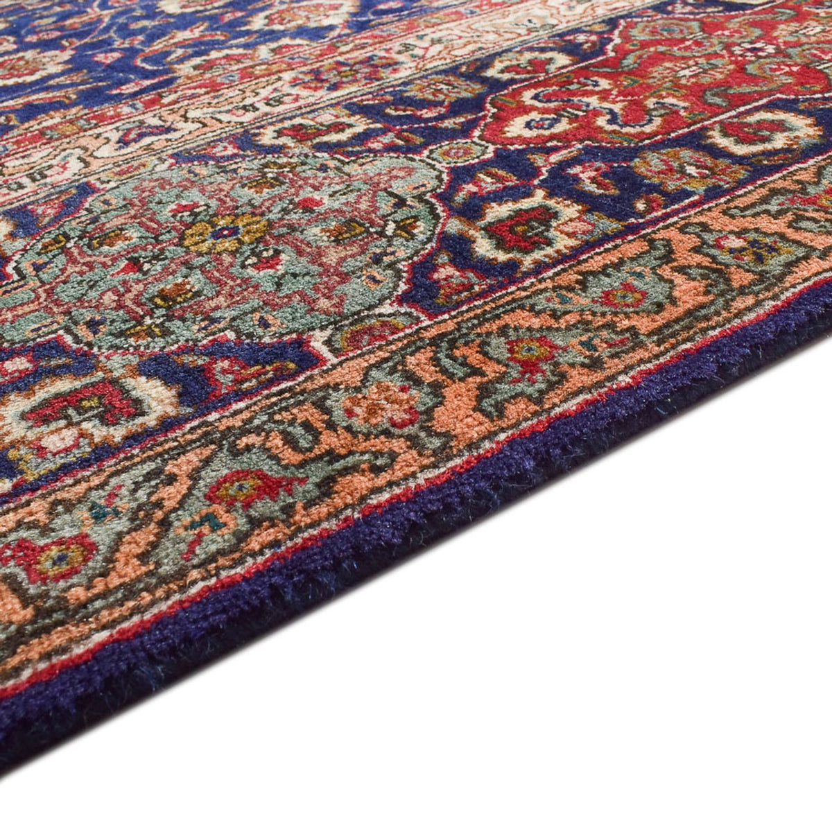 Perzisch tapijt - Tabriz - Royal - 387 x 297 cm - donkerblauw