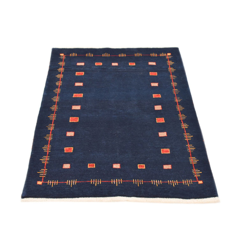 Gabbeh Tapijt - Loribaft Perzisch - 143 x 110 cm - donkerblauw