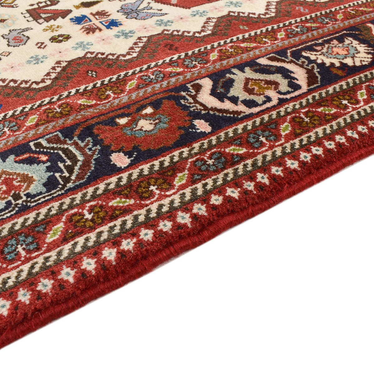 Gabbeh Tapijt - Kashkuli Perzisch - 302 x 208 cm - beige