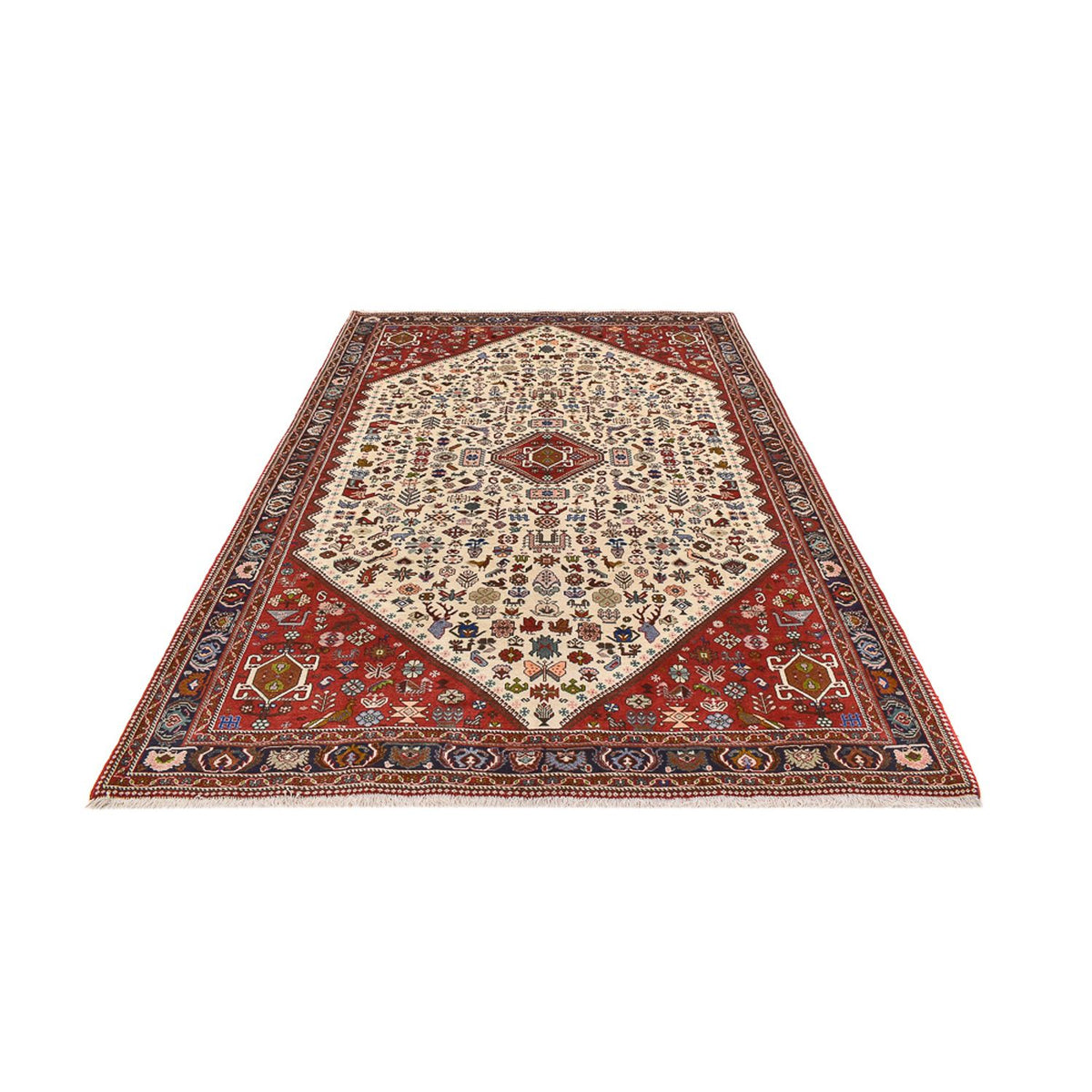 Gabbeh Tapijt - Kashkuli Perzisch - 302 x 208 cm - beige