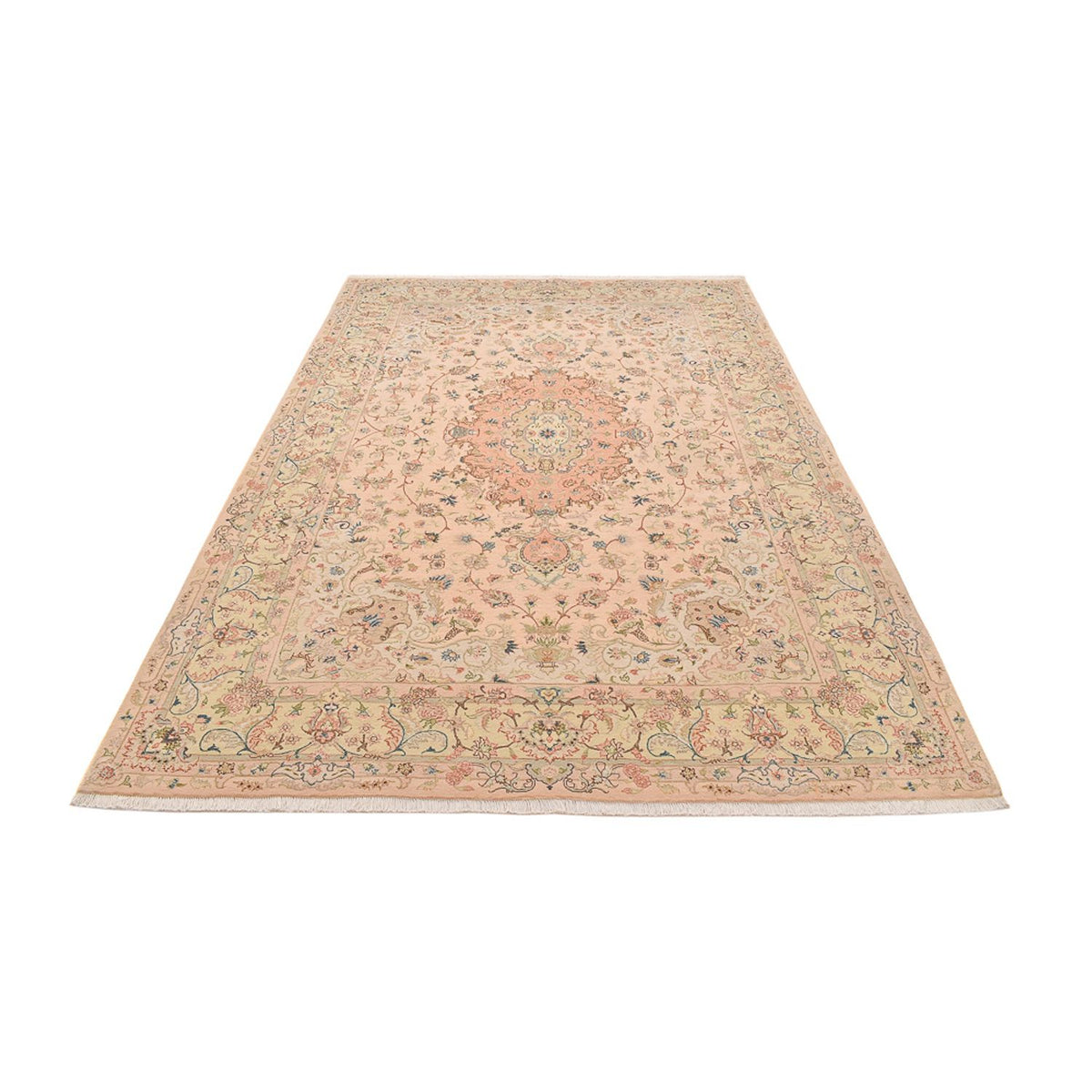 Perzisch tapijt - Tabriz - Royal - 303 x 201 cm - licht beige