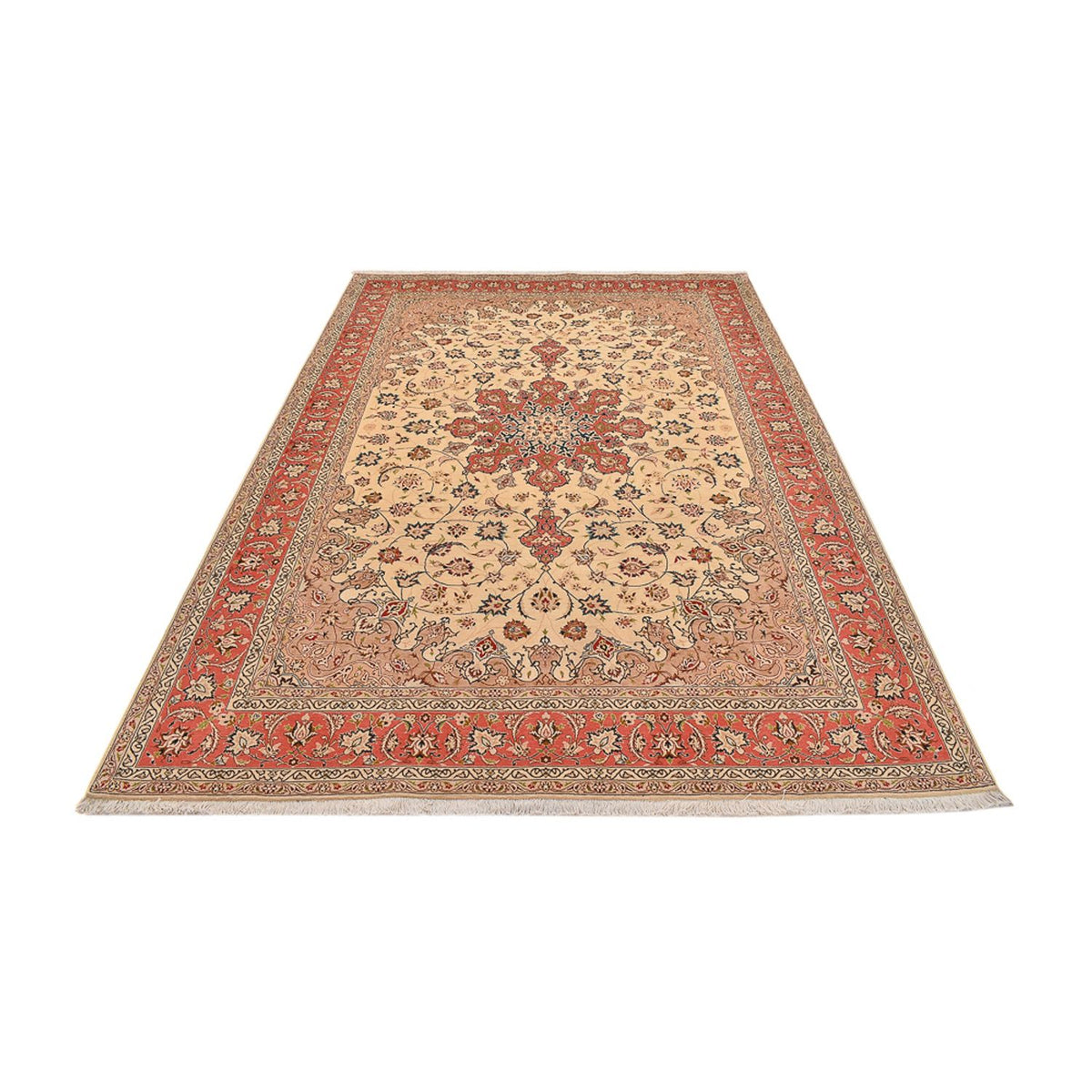 Perzisch tapijt - Tabriz - Royal - 296 x 203 cm - beige
