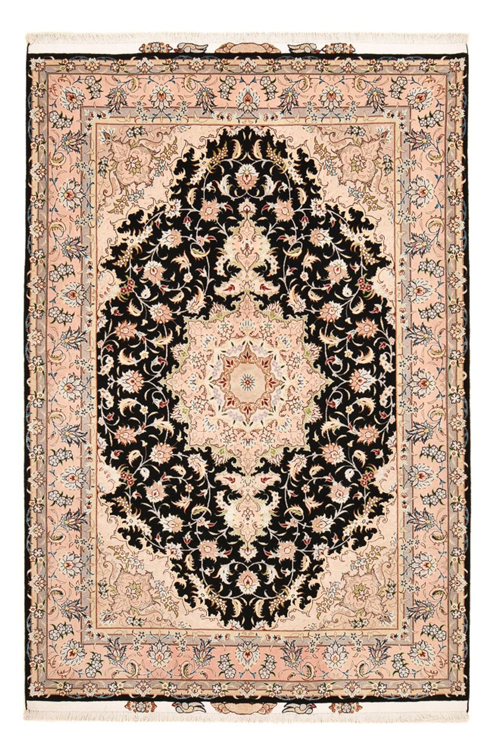 Perzisch tapijt - Tabriz - Royal - 255 x 158 cm - donkerblauw