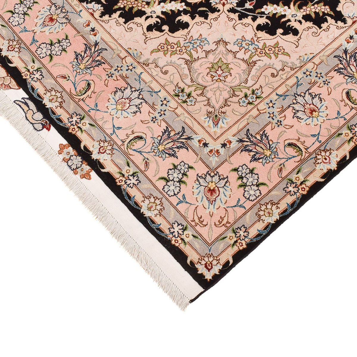 Perzisch tapijt - Tabriz - Royal - 255 x 158 cm - donkerblauw