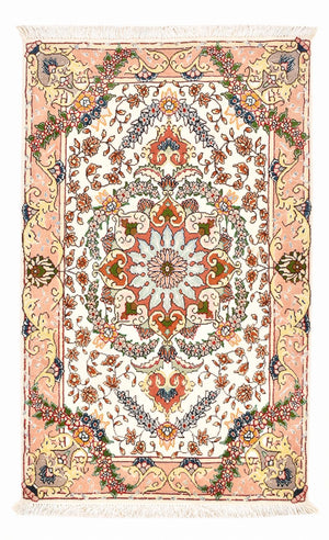 Perzisch tapijt - Tabriz - Royal - 90 x 60 cm - veelkleurig