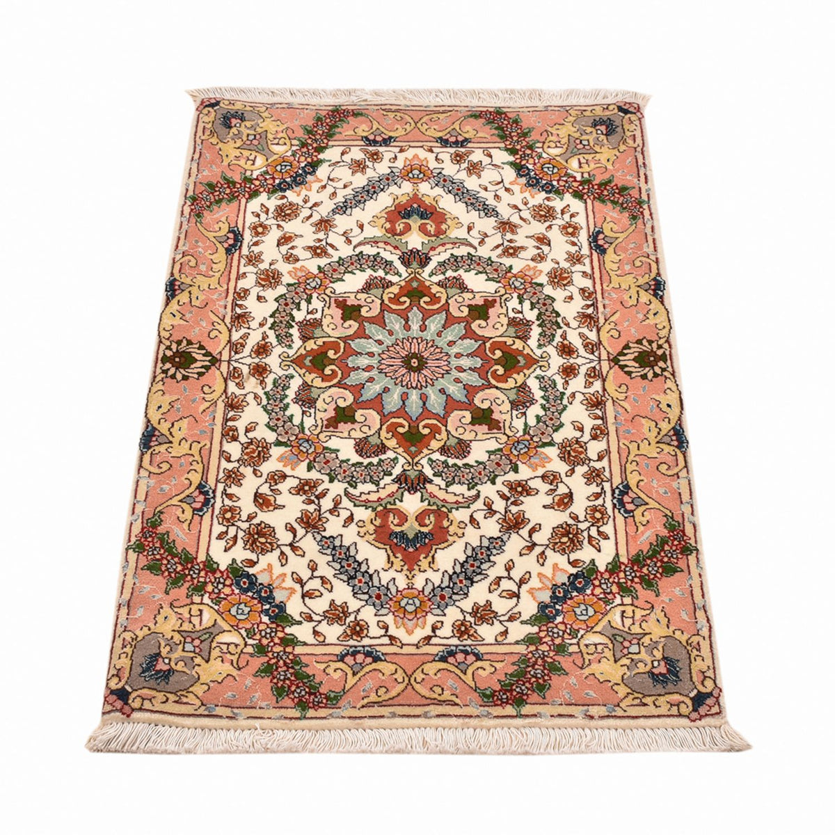 Perzisch tapijt - Tabriz - Royal - 90 x 60 cm - veelkleurig