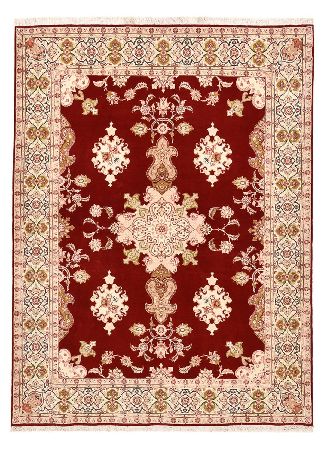 Perzisch tapijt - Tabriz - Royal - 203 x 152 cm - rood