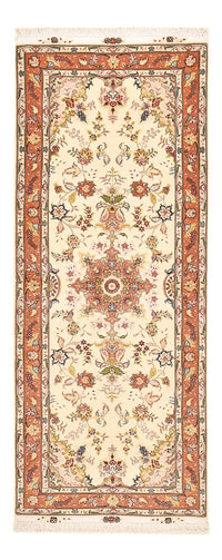 Loper Perzisch tapijt - Tabriz - Royal - 195 x 80 cm - beige
