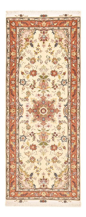 Loper Perzisch tapijt - Tabriz - Royal - 195 x 80 cm - beige