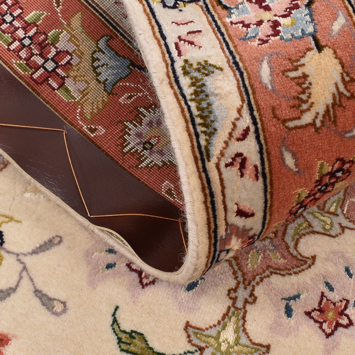 Loper Perzisch tapijt - Tabriz - Royal - 195 x 80 cm - beige