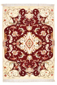 Perzisch tapijt - Tabriz - Royal - 90 x 60 cm - rood