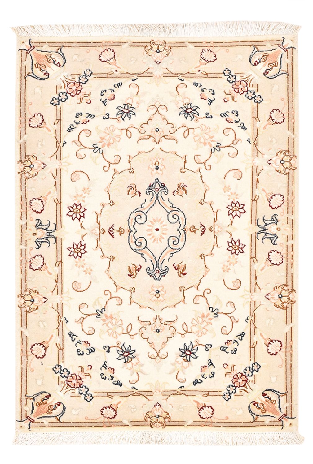 Perzisch tapijt - Tabriz - Royal - 91 x 60 cm - crème