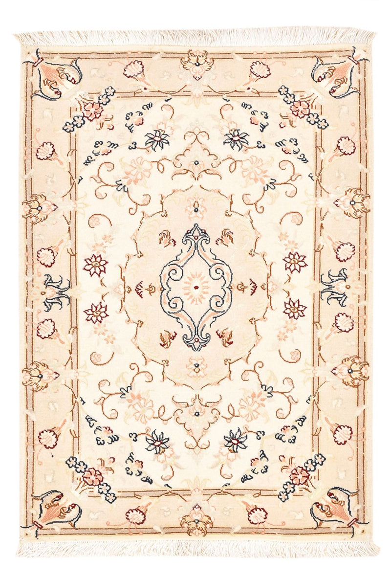 Perzisch tapijt - Tabriz - Royal - 91 x 60 cm - crème