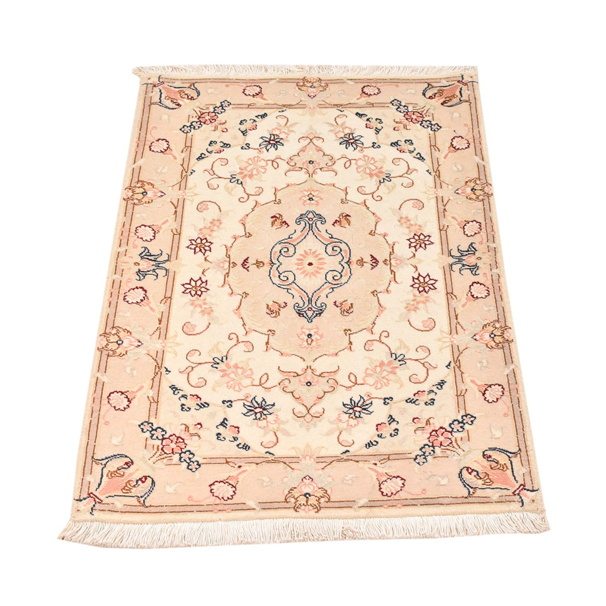 Perzisch tapijt - Tabriz - Royal - 91 x 60 cm - crème