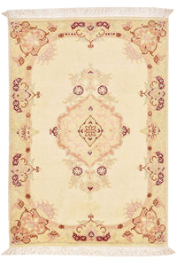 Perzisch tapijt - Tabriz - Royal - 89 x 58 cm - licht beige