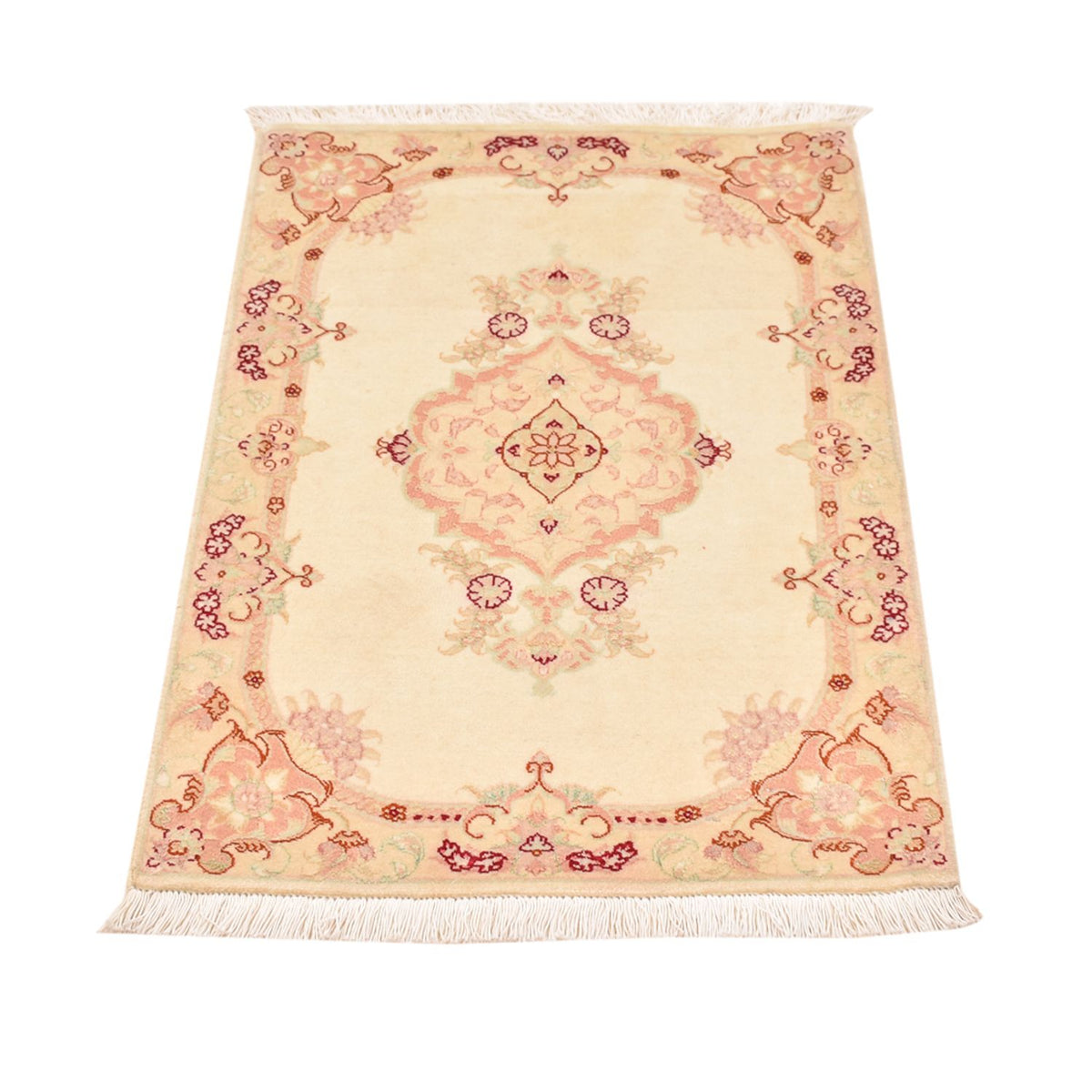 Perzisch tapijt - Tabriz - Royal - 89 x 58 cm - licht beige
