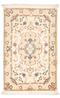 Perzisch tapijt - Tabriz - Royal - 90 x 60 cm - licht beige