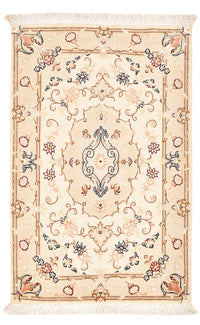 Perzisch tapijt - Tabriz - Royal - 90 x 60 cm - licht beige