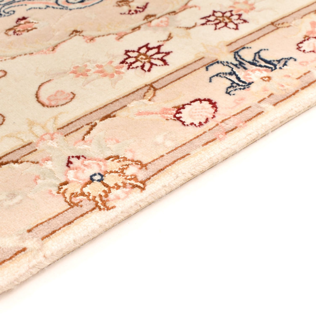 Perzisch tapijt - Tabriz - Royal - 90 x 60 cm - licht beige
