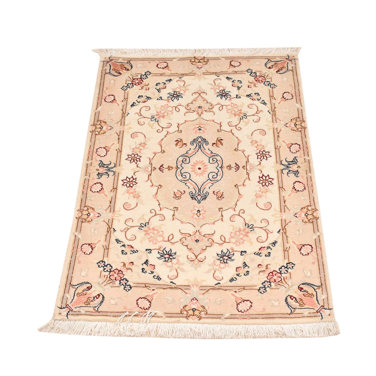 Perzisch tapijt - Tabriz - Royal - 90 x 60 cm - licht beige