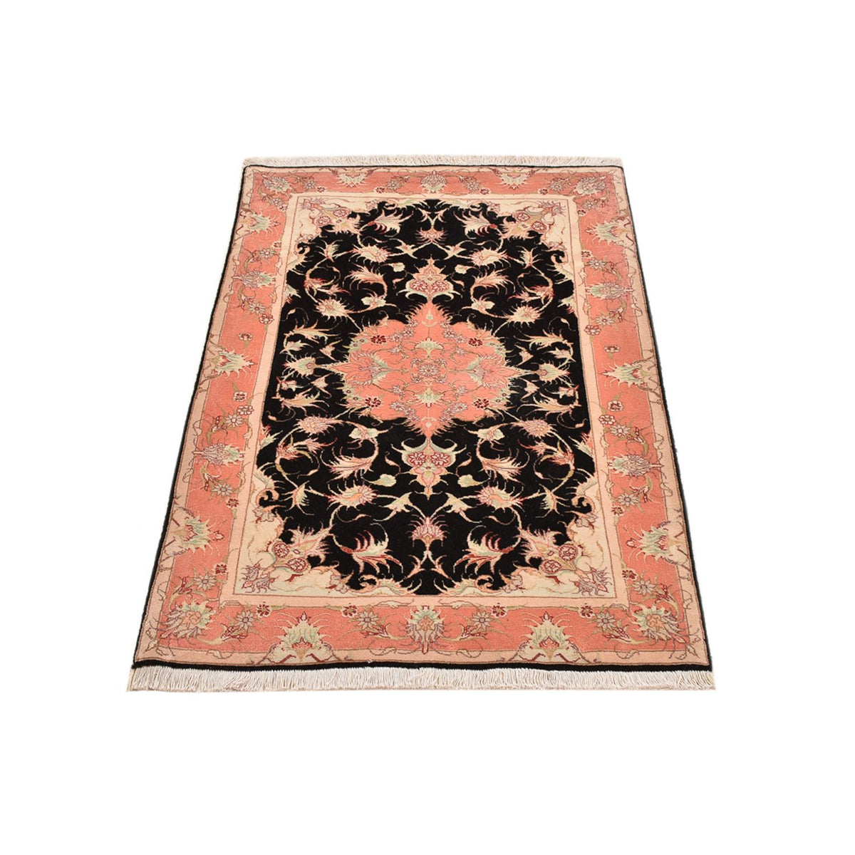 Perzisch tapijt - Tabriz - Royal - 116 x 75 cm - donkerblauw