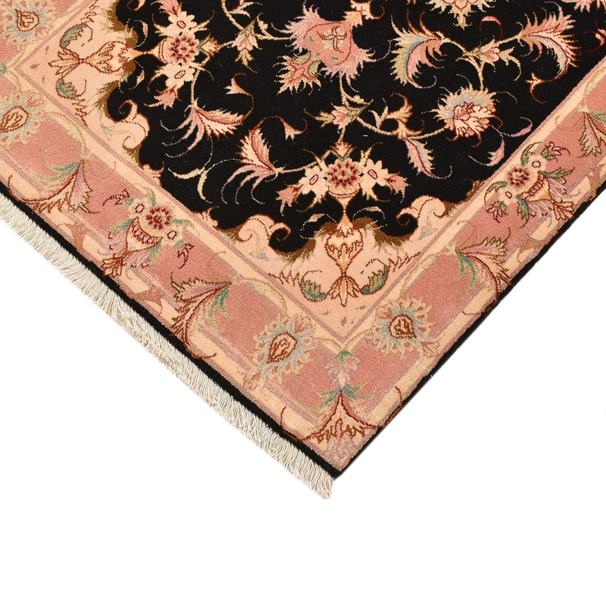 Perzisch tapijt - Tabriz - Royal - 123 x 74 cm - donkerblauw