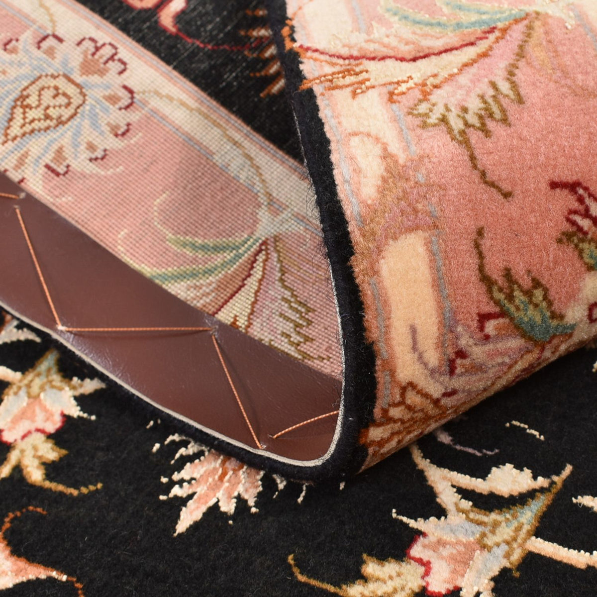 Perzisch tapijt - Tabriz - Royal - 123 x 74 cm - donkerblauw