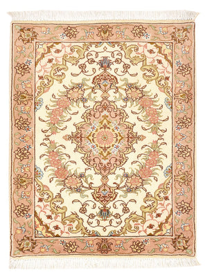 Perzisch tapijt - Tabriz - Royal - 82 x 62 cm - donker beige