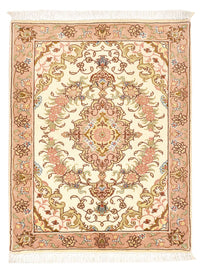 Perzisch tapijt - Tabriz - Royal - 82 x 62 cm - donker beige