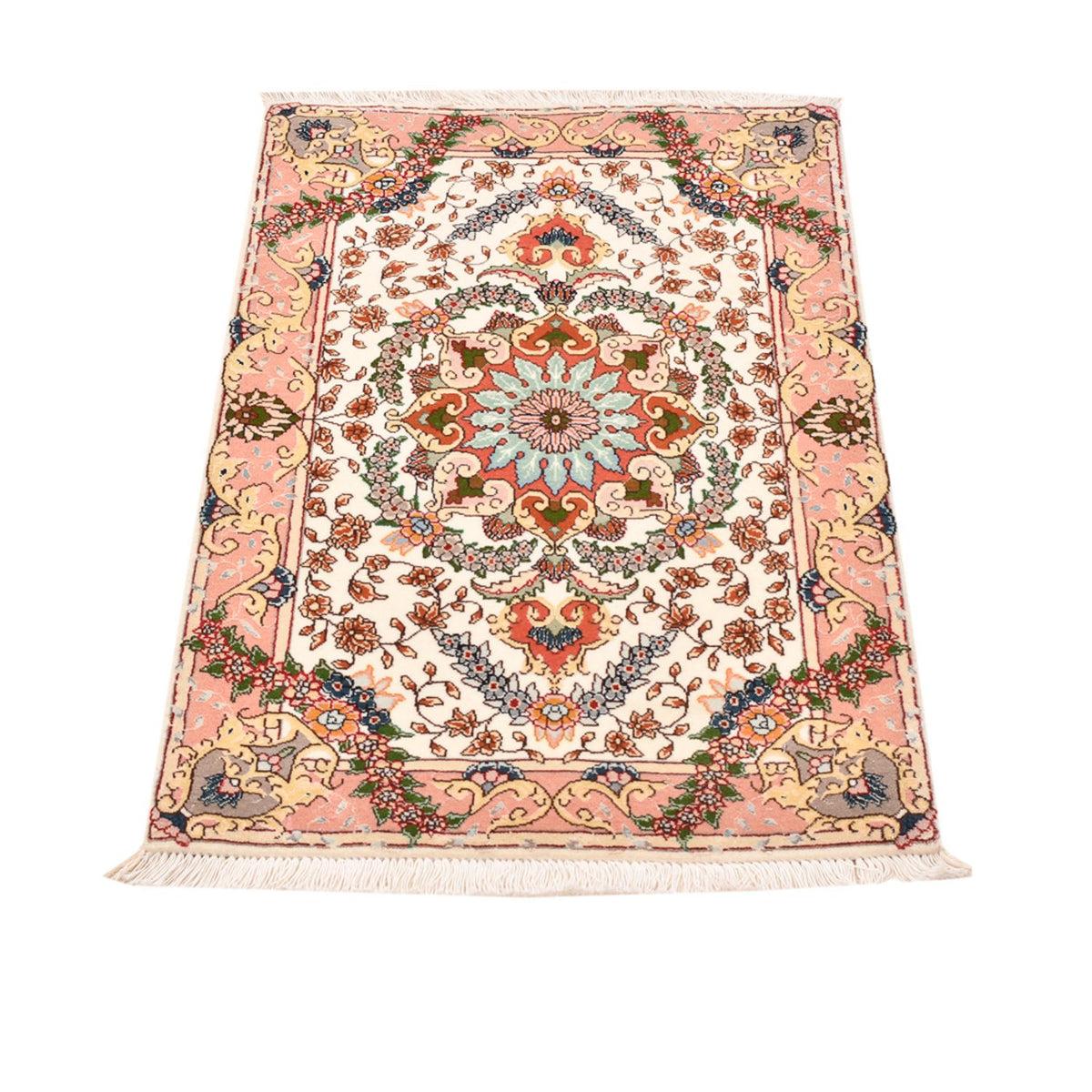 Perzisch tapijt - Tabriz - Royal - 90 x 60 cm - veelkleurig