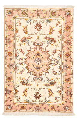 Perzisch tapijt - Tabriz - Royal - 101 x 66 cm - licht beige