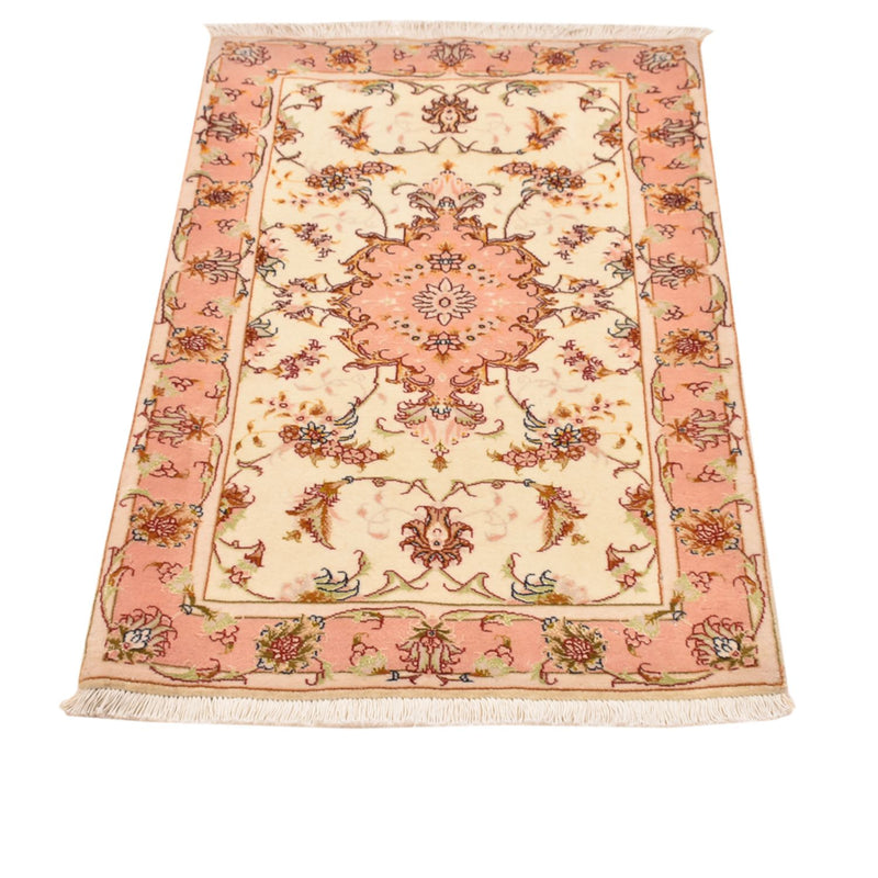 Perzisch tapijt - Tabriz - Royal - 101 x 66 cm - licht beige