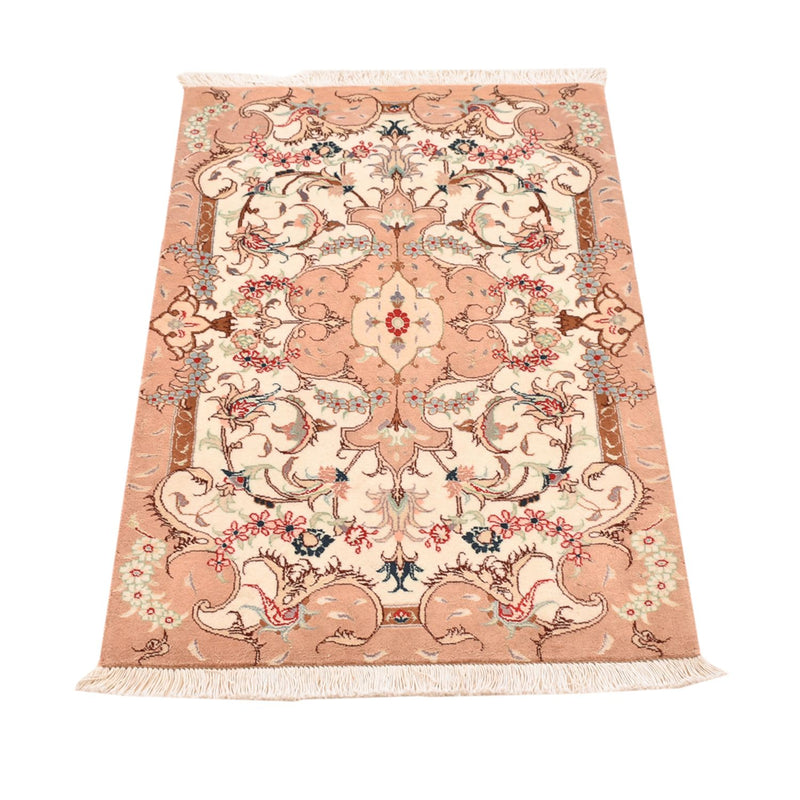 Perzisch tapijt - Tabriz - Royal - 92 x 59 cm - licht beige