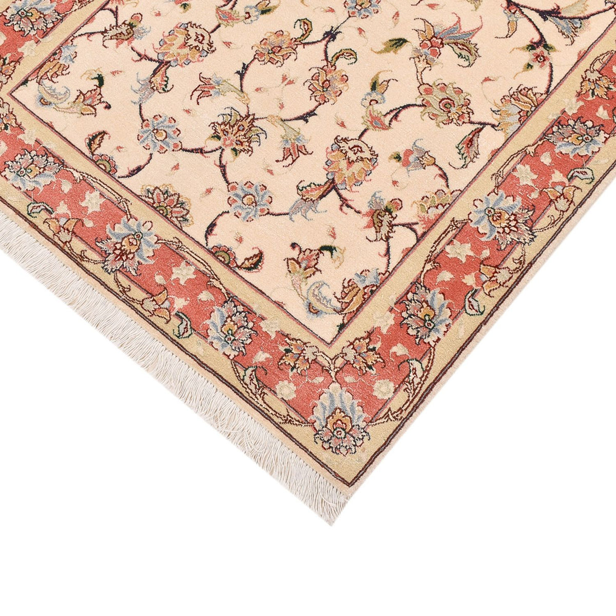 Loper Perzisch tapijt - Tabriz - Royal - 204 x 80 cm - beige