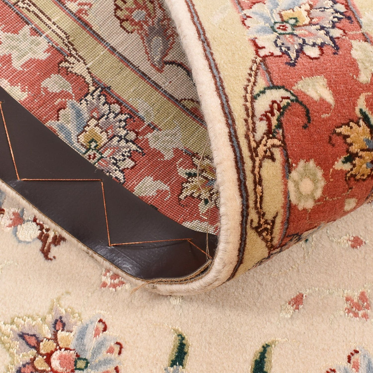 Loper Perzisch tapijt - Tabriz - Royal - 204 x 80 cm - beige