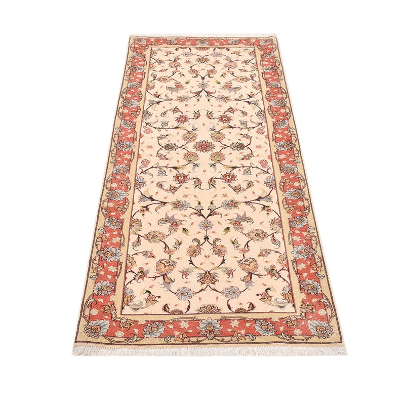 Loper Perzisch tapijt - Tabriz - Royal - 204 x 80 cm - beige