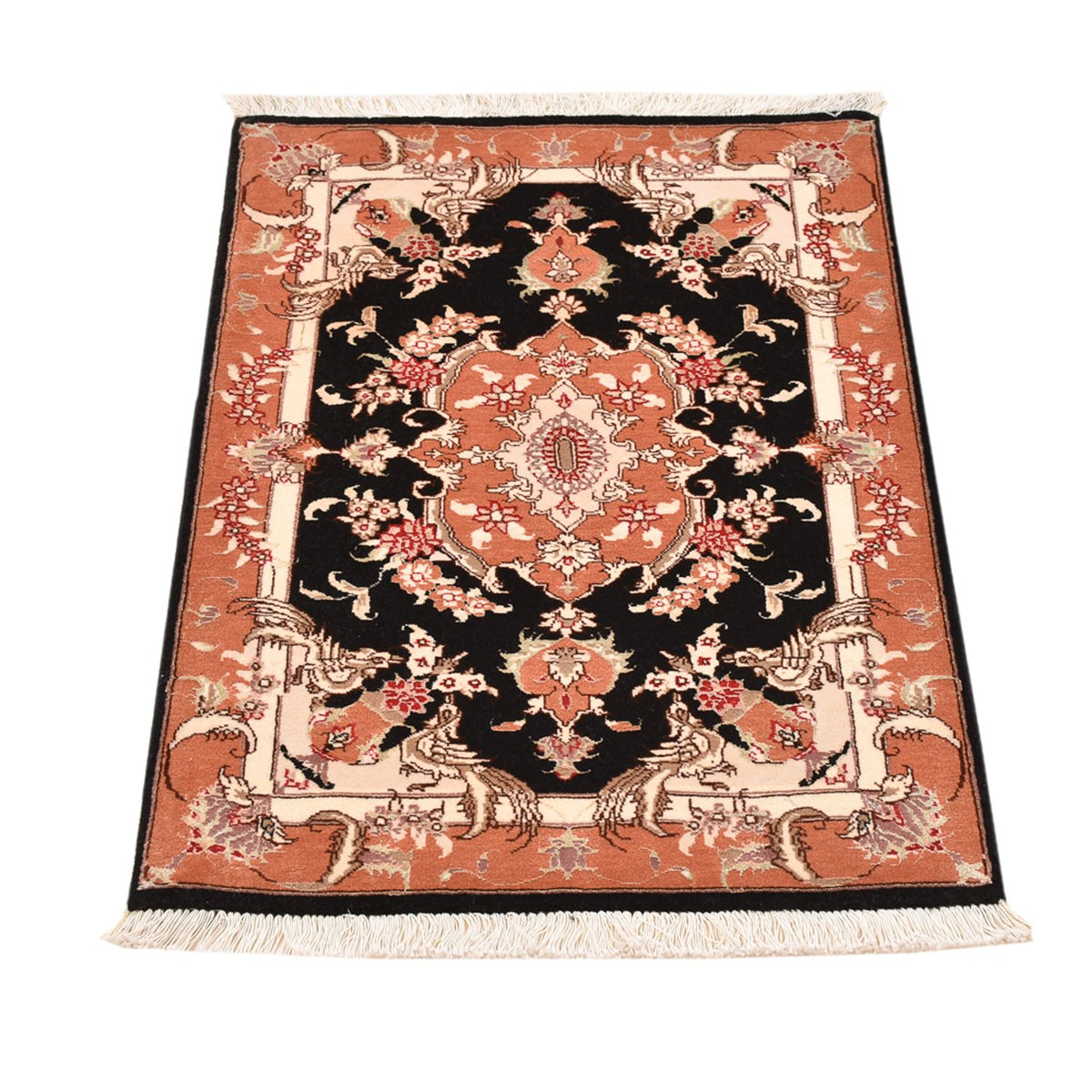 Perzisch tapijt - Tabriz - Royal - 88 x 59 cm - donkerblauw