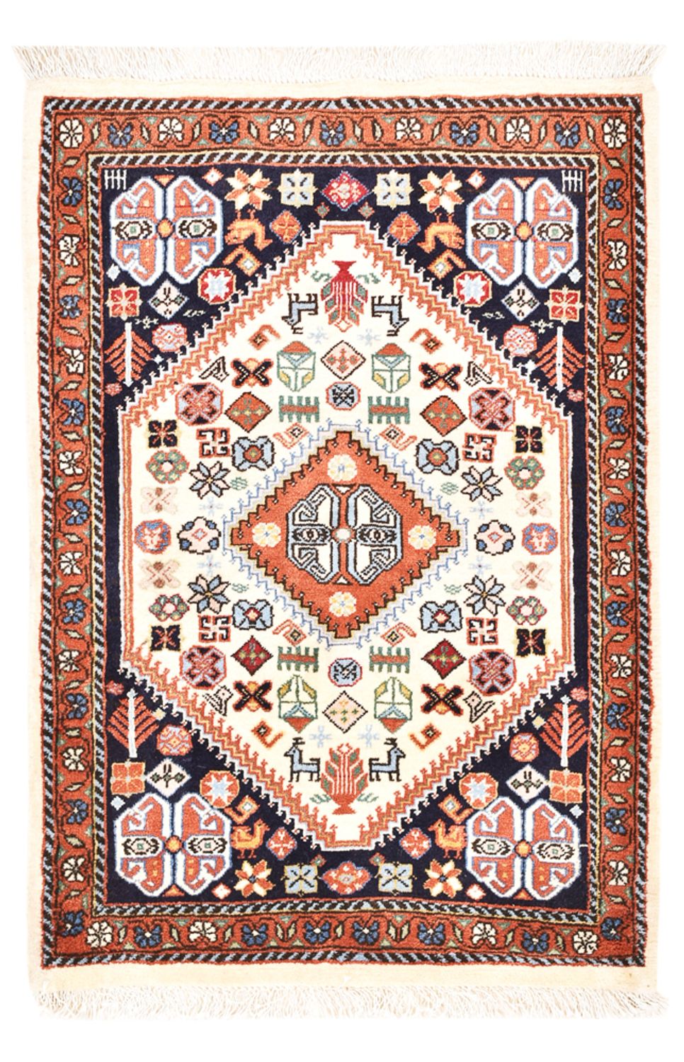 Gabbeh Tapijt - Kashkuli Perzisch - 95 x 64 cm - veelkleurig