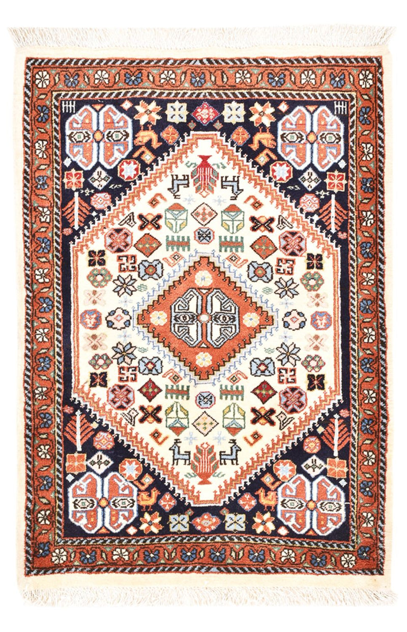 Gabbeh Tapijt - Kashkuli Perzisch - 95 x 64 cm - veelkleurig