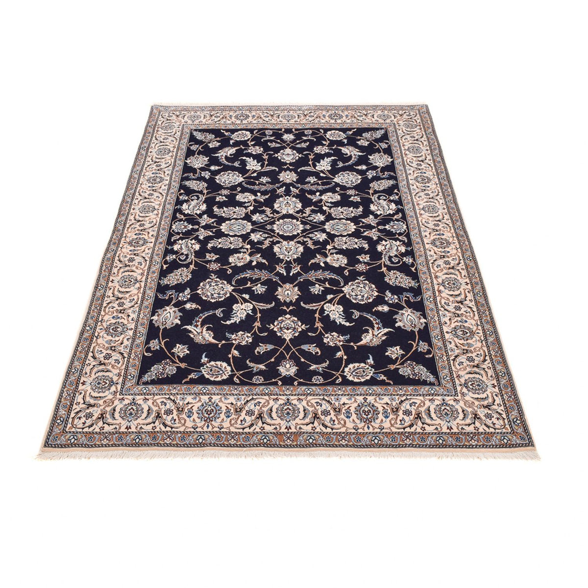 Perzisch tapijt - Nain - Premium - 197 x 130 cm - donkerblauw