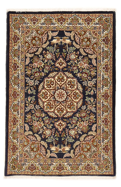 Ilam Tapijt 102x154cm - Perzisch tapijt - donkerblauw