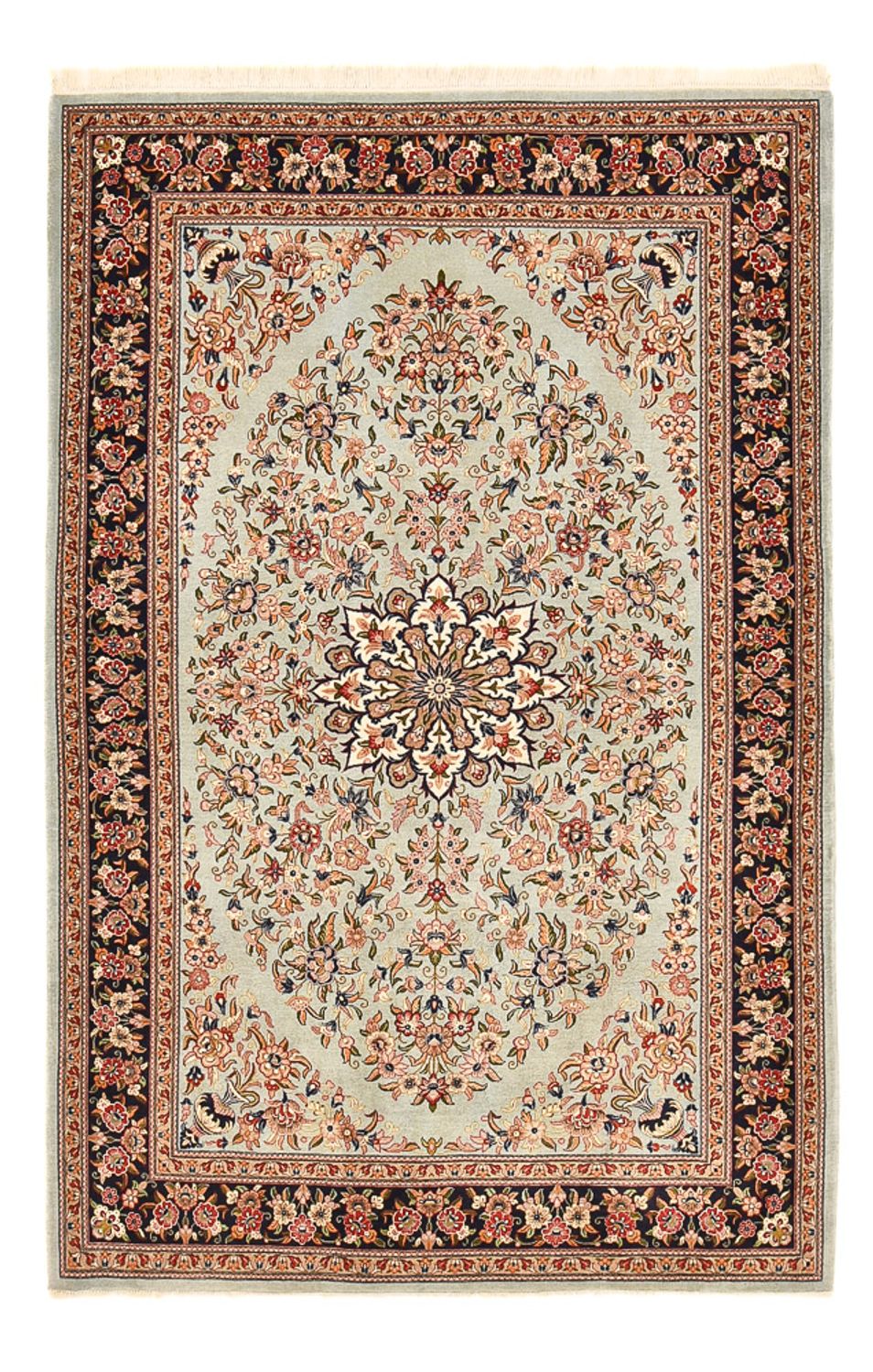 Perzisch tapijt - Ghom - Koninklijk - 215 x 138 cm - licht beige