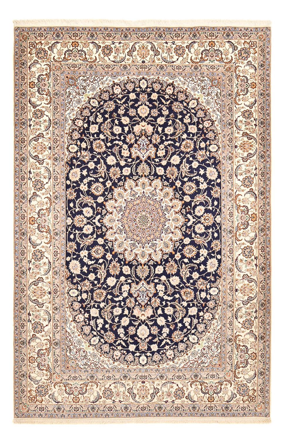 Perzisch tapijt - Isfahan - Premium - 306 x 202 cm - donkerblauw