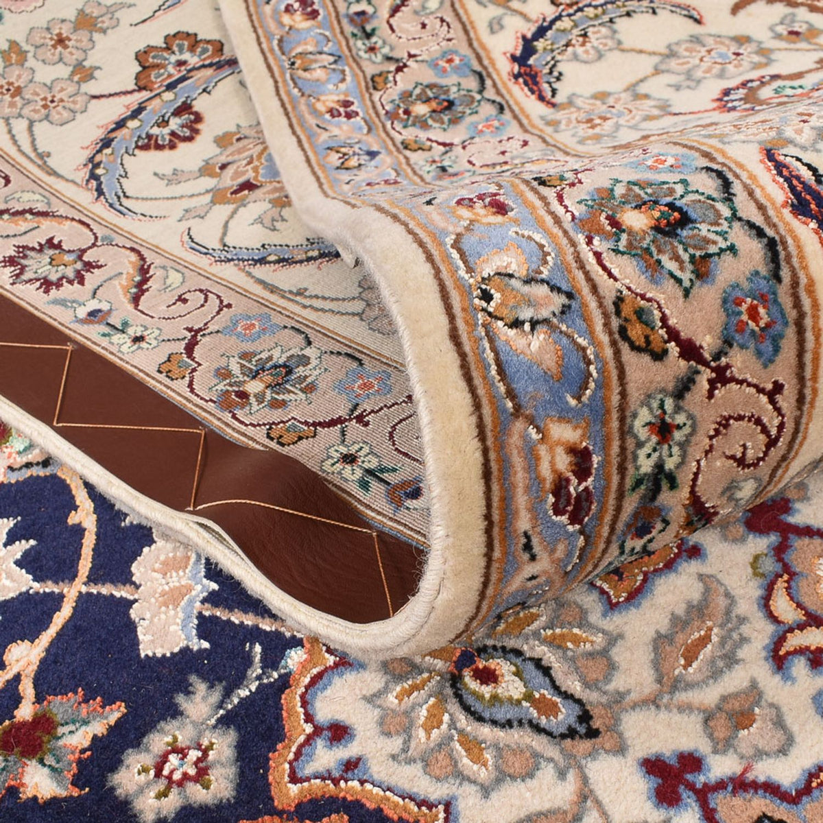 Perzisch tapijt - Isfahan - Premium - 306 x 202 cm - donkerblauw